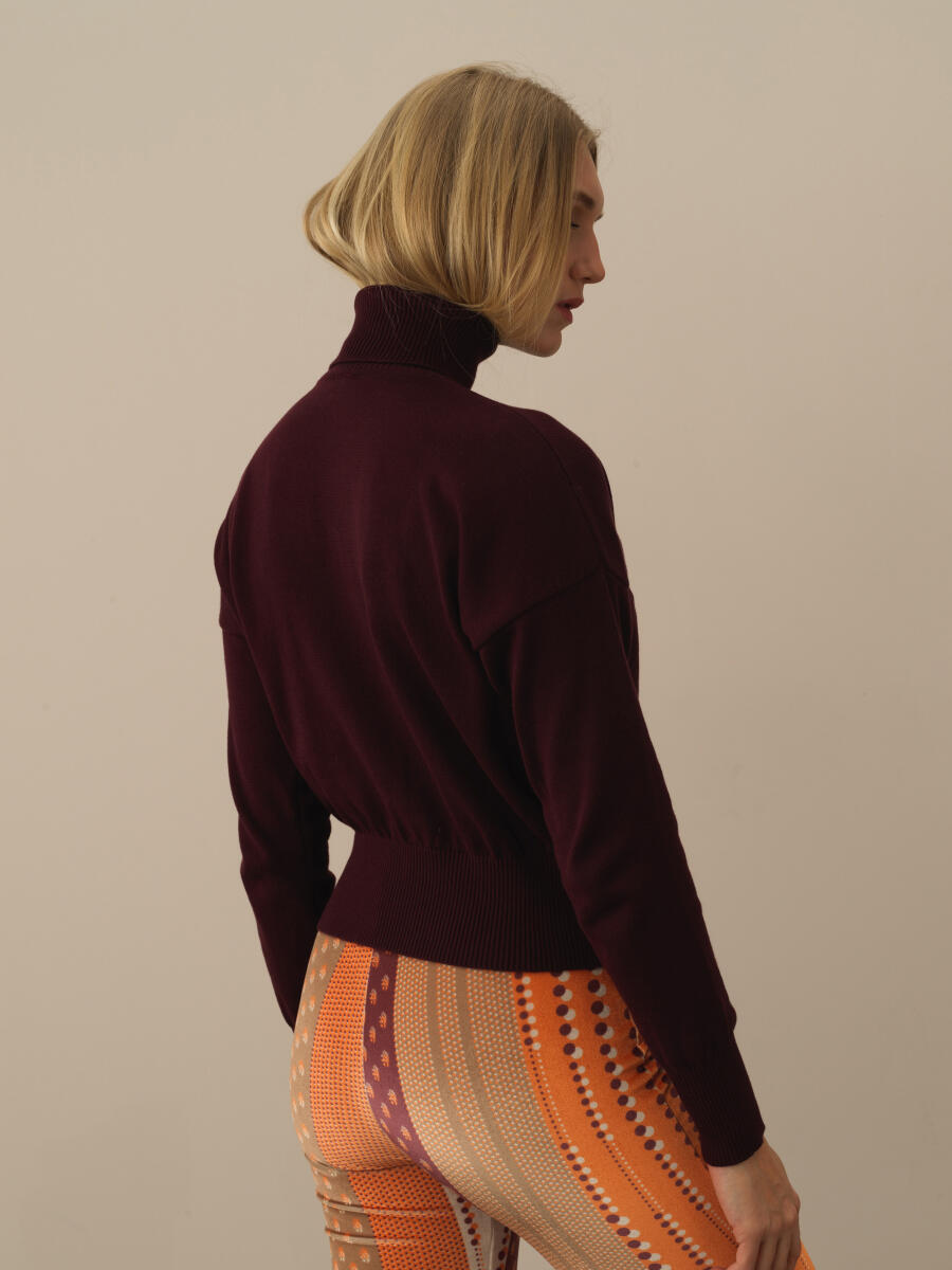 100% Cotton Oversized Printed Sweater - 4