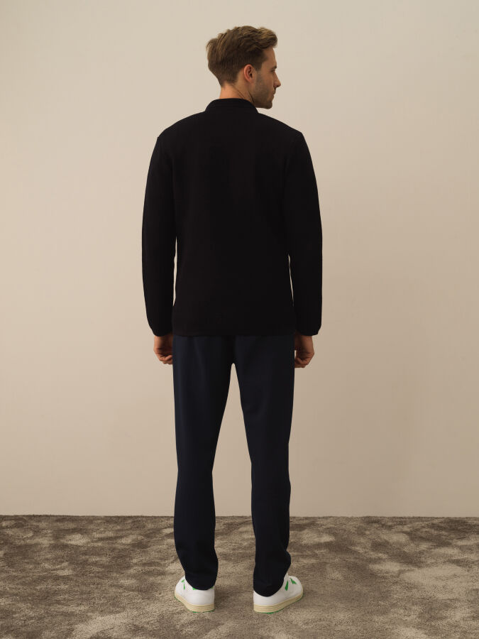 100% Cotton Regular Fit Knit Jacket - Xint