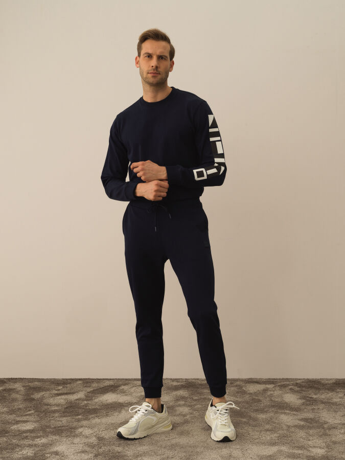 100% Cotton Regular Fit Sweat Pants - Xint