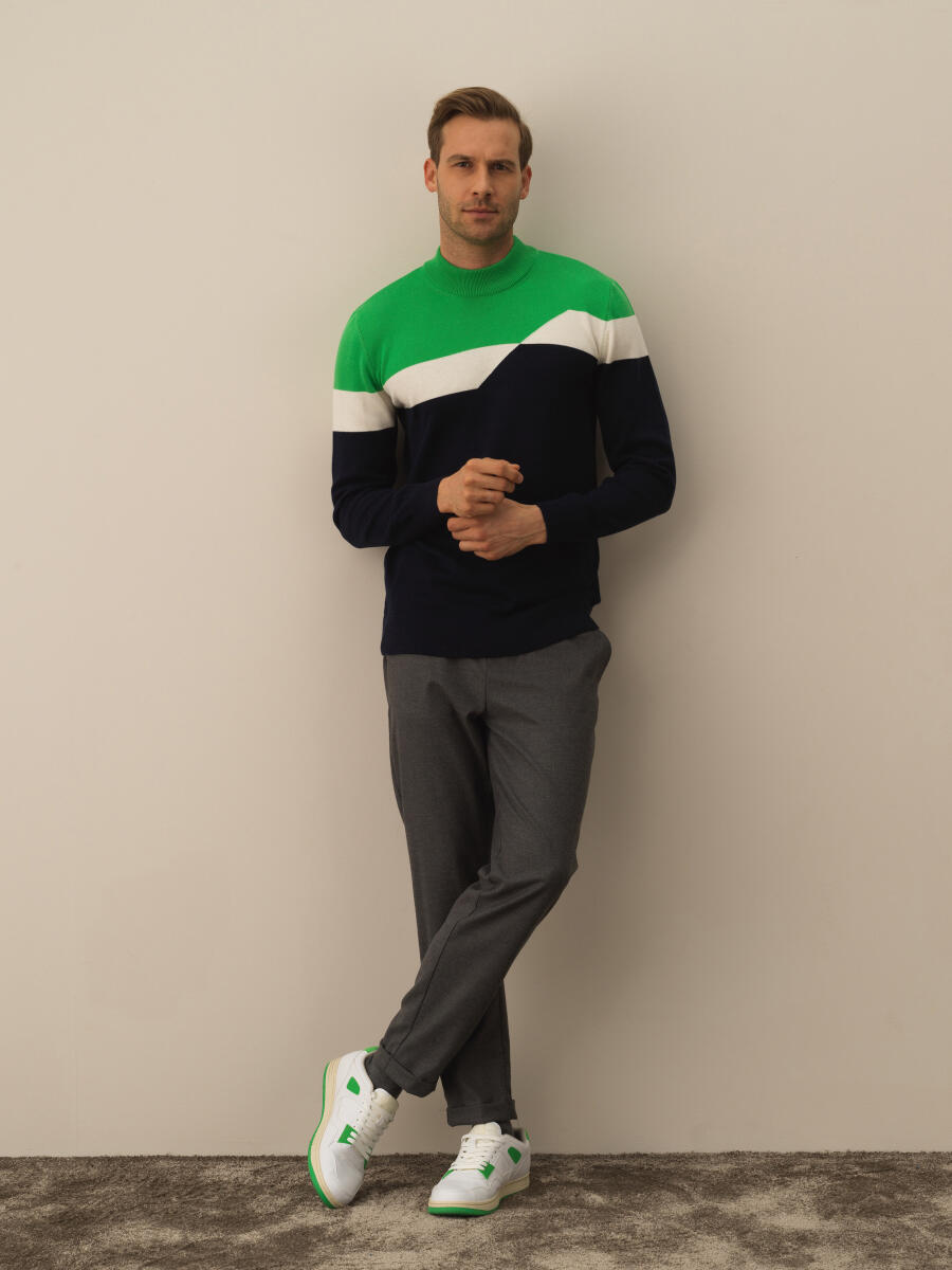 100% Cotton Regular Fit Sweater - 2