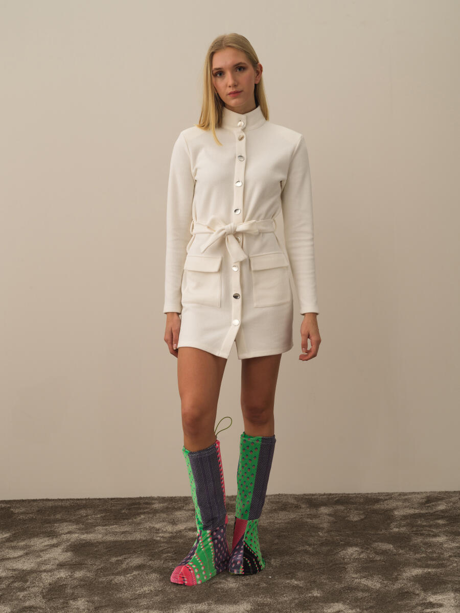 Cotton Belted Regular Fit Dress