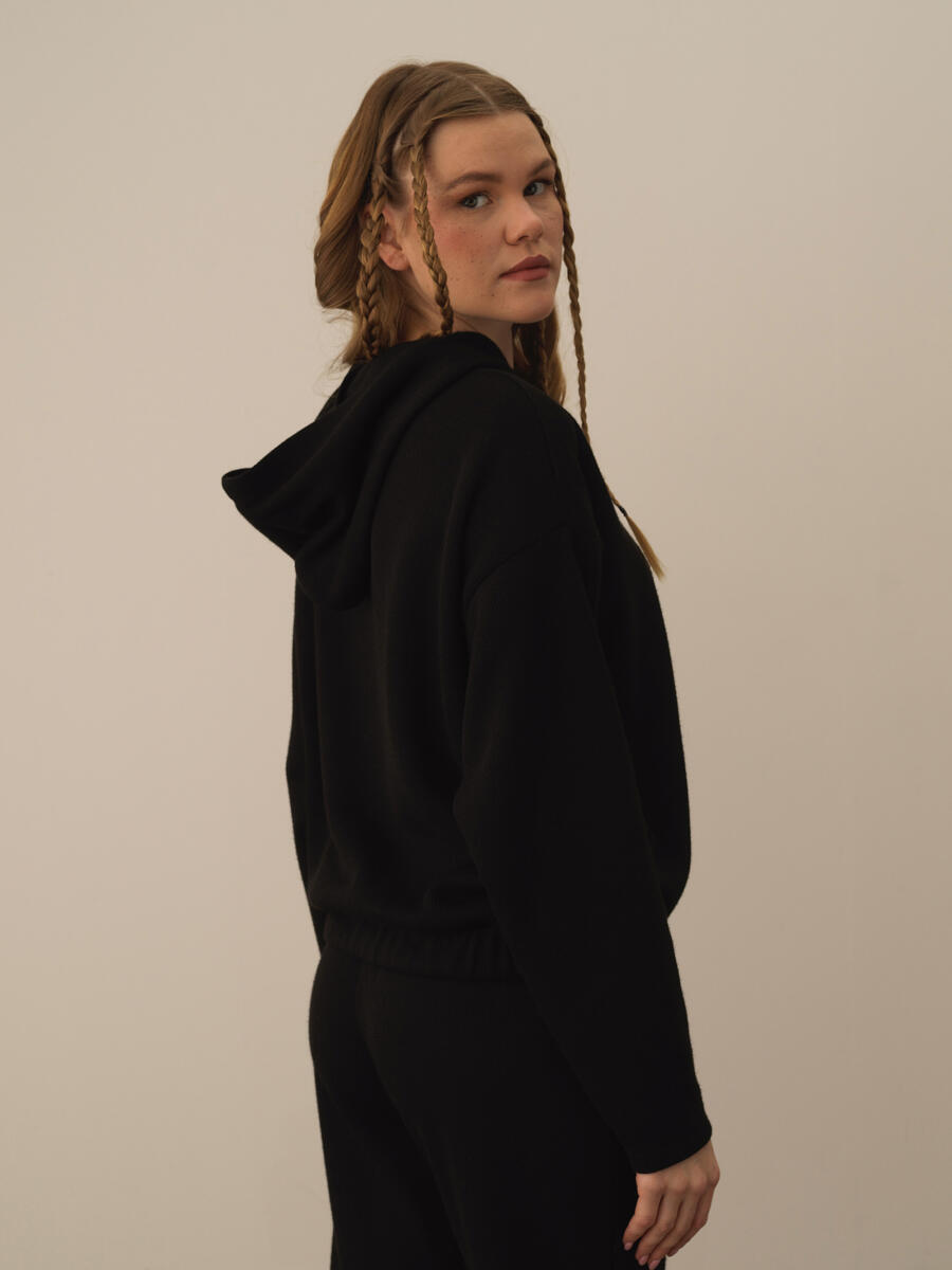 Cotton Hooded Oversized Sweatshirt - 3