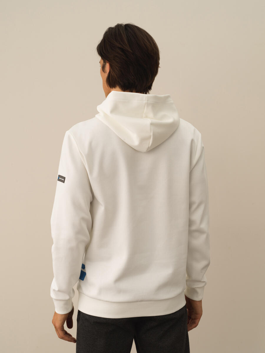 Cotton Hooded Regular Fit Sweatshirt - 5