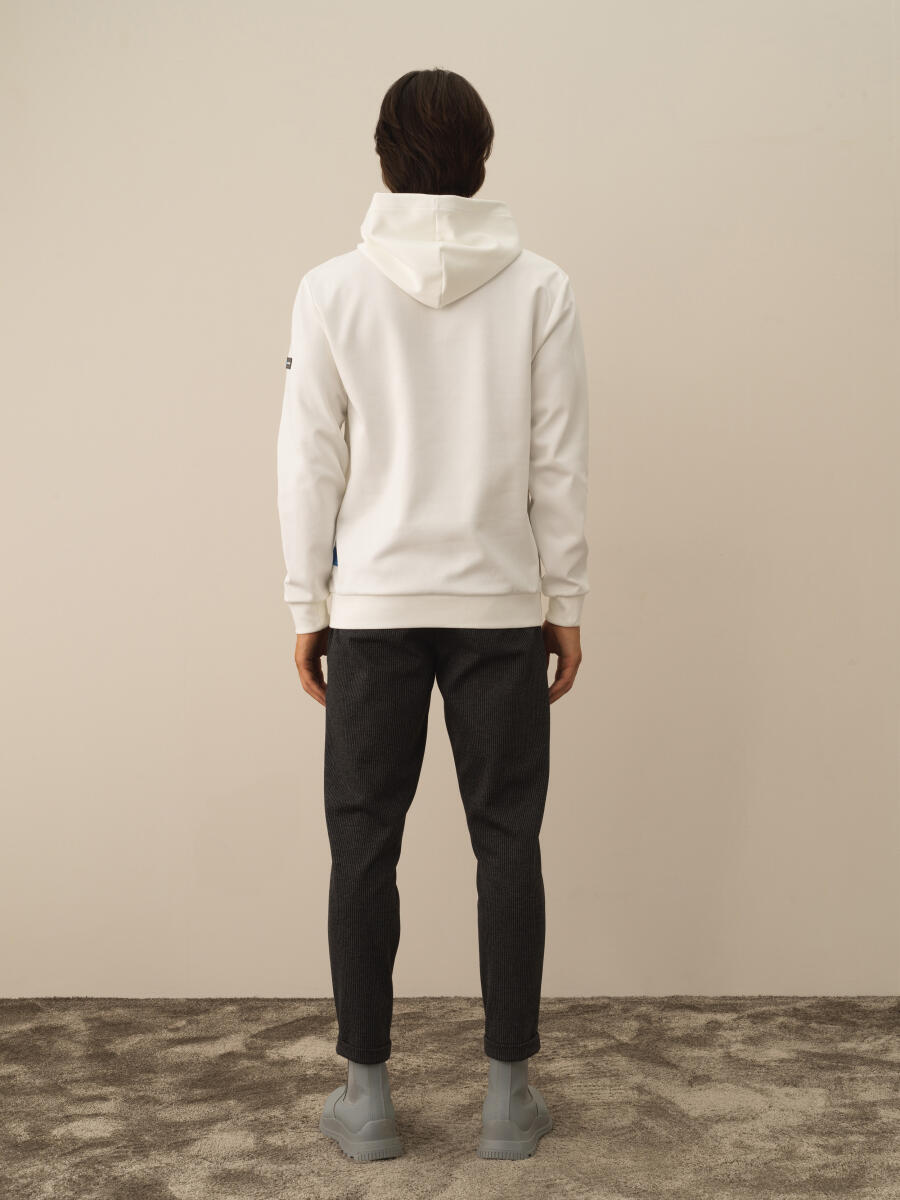 Cotton Hooded Regular Fit Sweatshirt - 6
