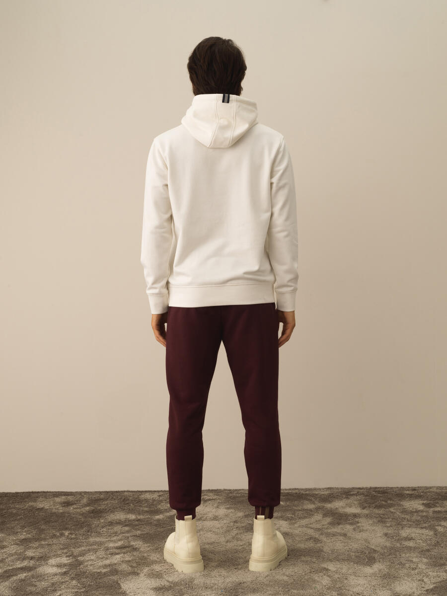 Cotton Hooded Regular Fit Sweatshirt - 5