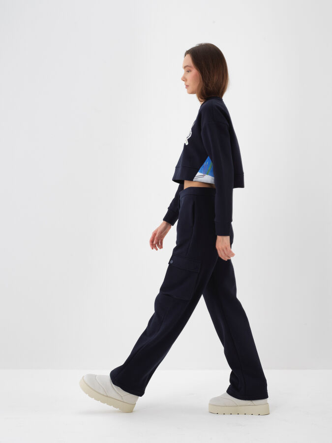 Cotton Oversized Printed Sweatshirt - Xint