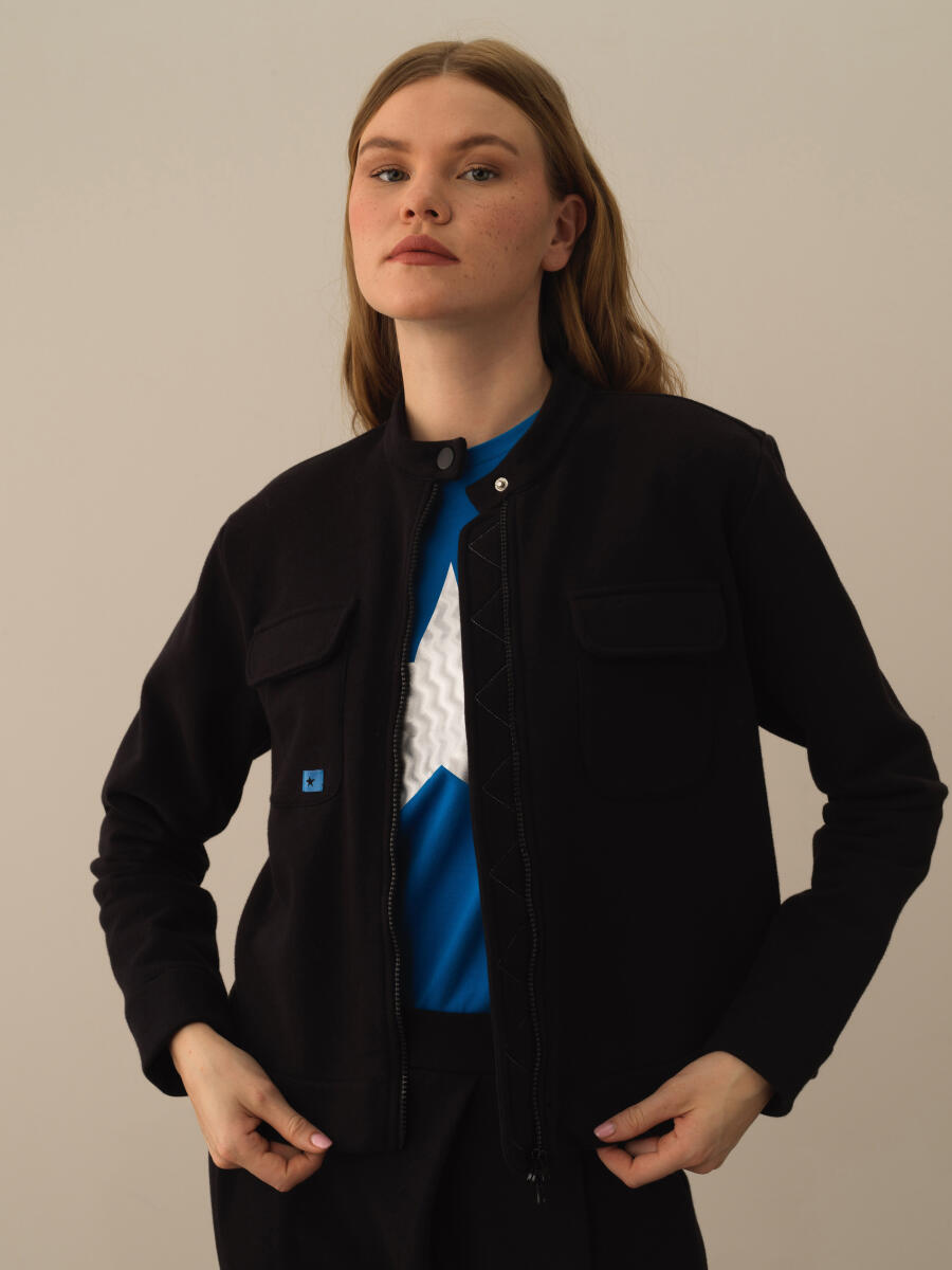 Cotton Oversized Sweat Jacket