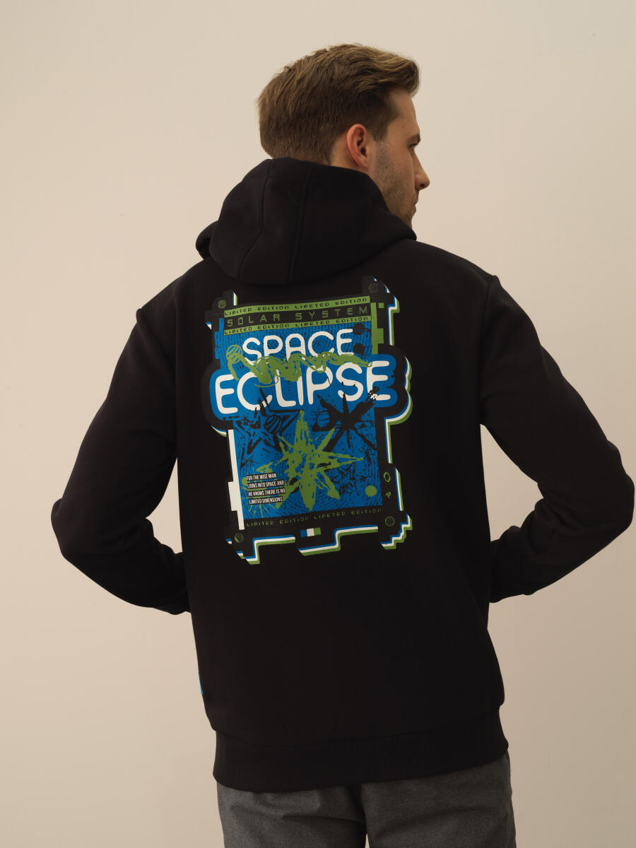 Cotton Regular Fit Back Printed Sweatshirt - 3