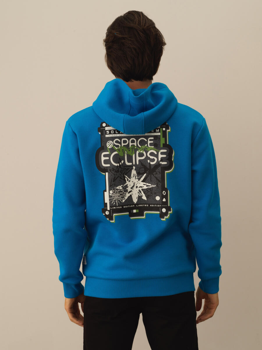 Cotton Regular Fit Back Printed Sweatshirt - 4