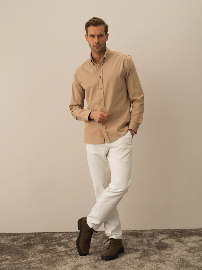 Cotton Regular Fit Basic Shirt - Xint