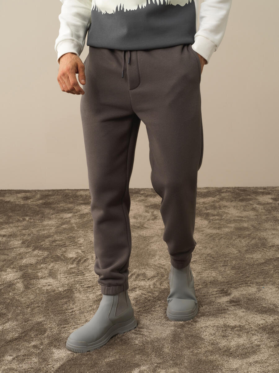 Cotton Regular Fit Basic Sweat Pants - 1