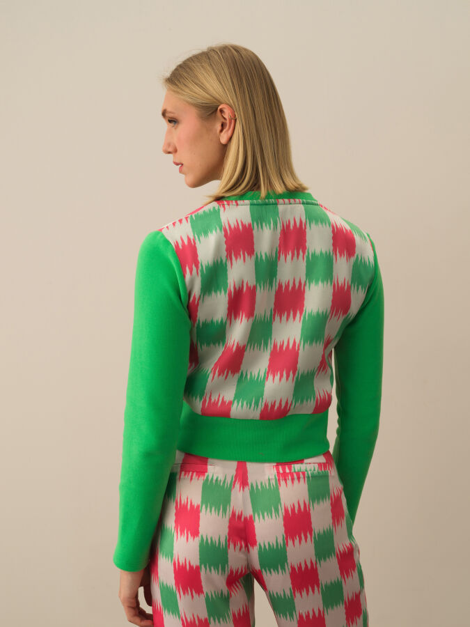 Cotton Regular Fit Patterned Cardigan - Xint