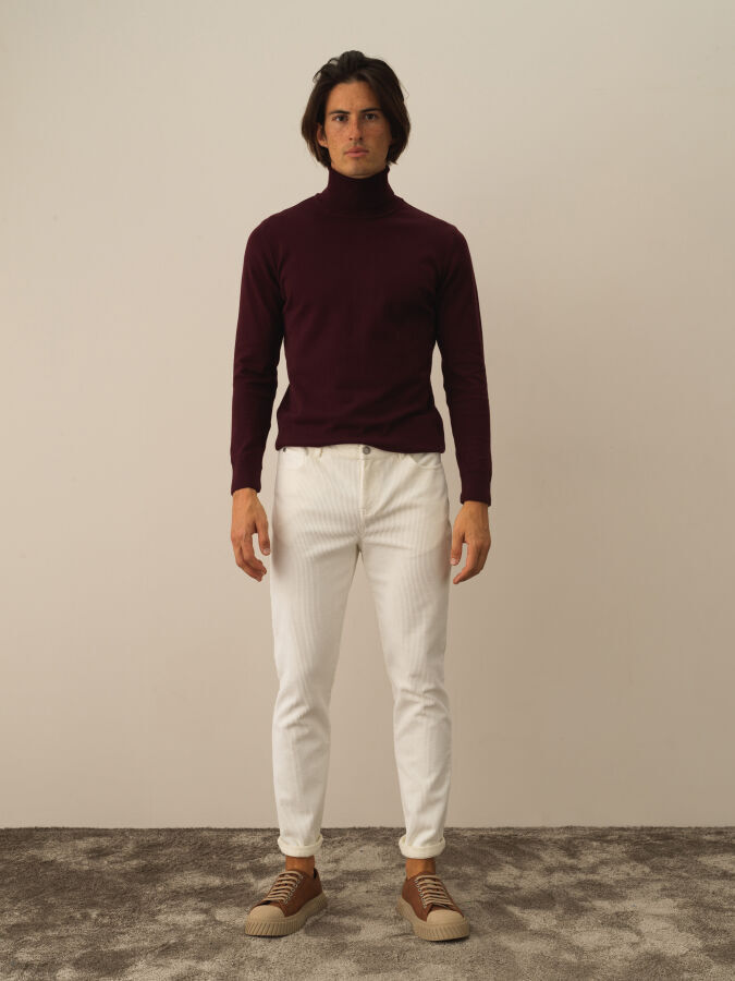 Cotton Regular Fit Velvet Pants - Xint