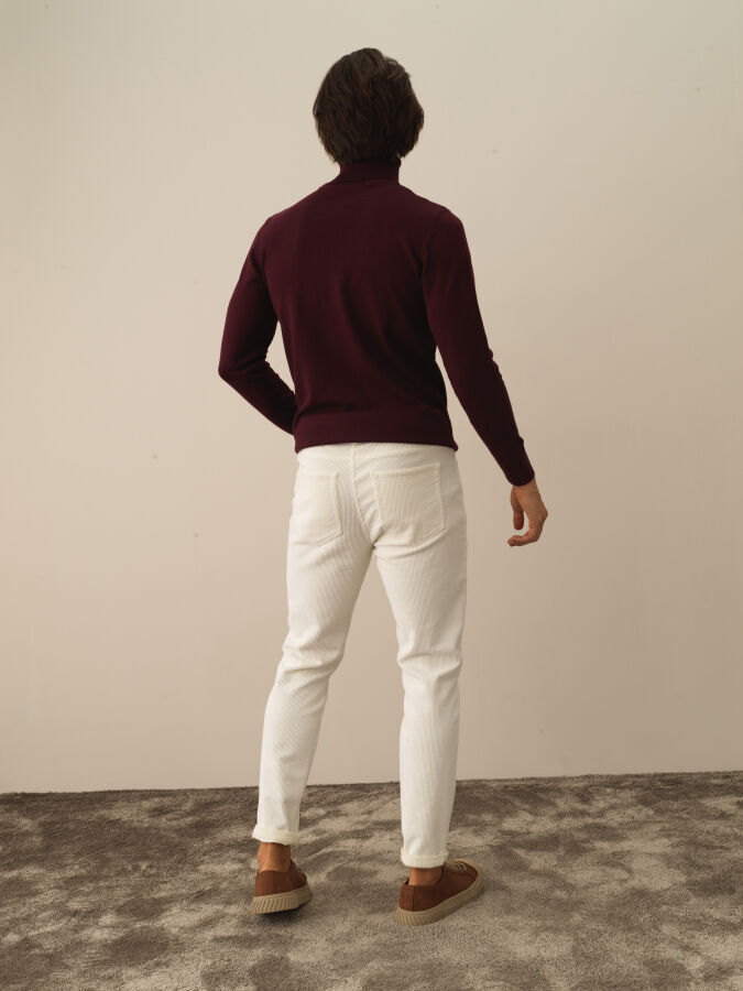 Cotton Regular Fit Velvet Pants - Xint