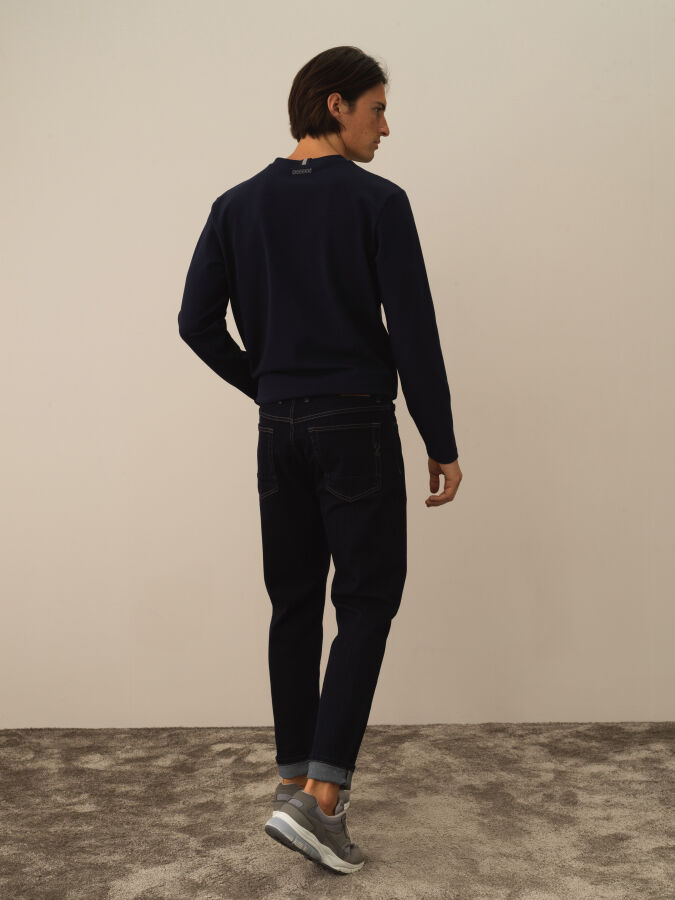 Cotton Slim Fit Denim Pants - Xint