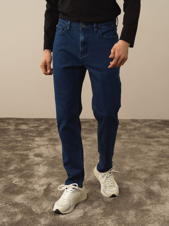 Cotton Slim Fit Denim Pants - Xint