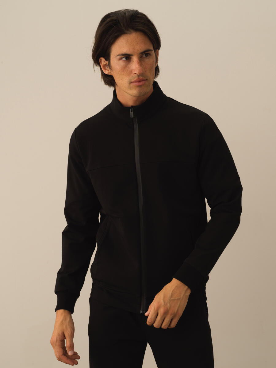 Cotton Slim Fit Zip-Up Sweat Jacket