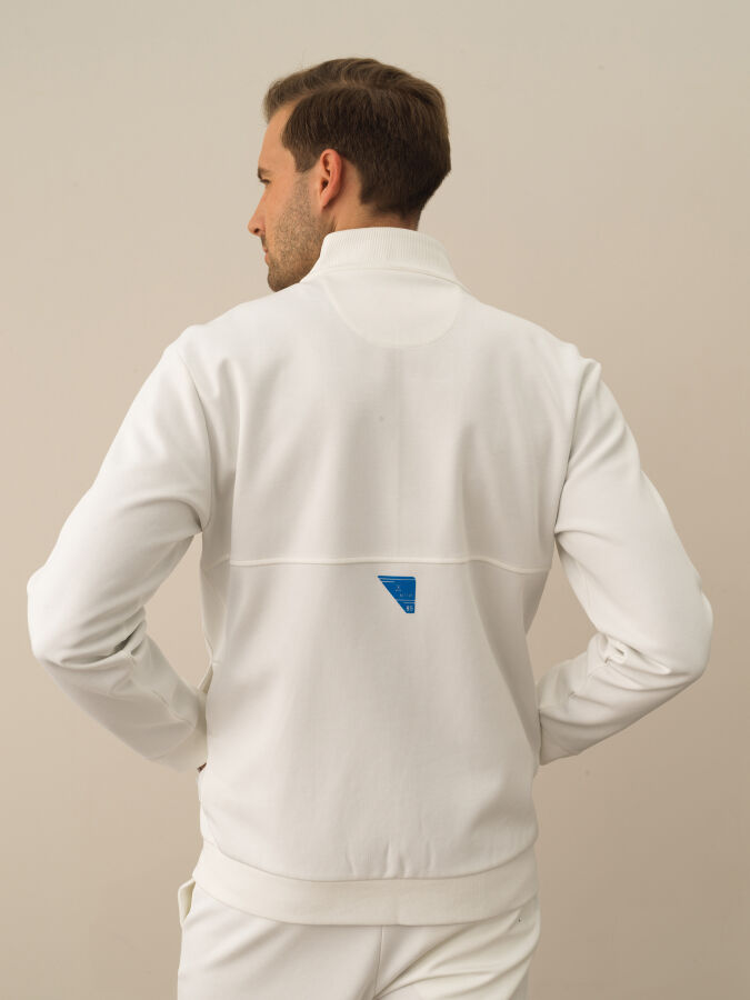 Cotton Zip-Up Regular Fit Sweat Jacket - Xint