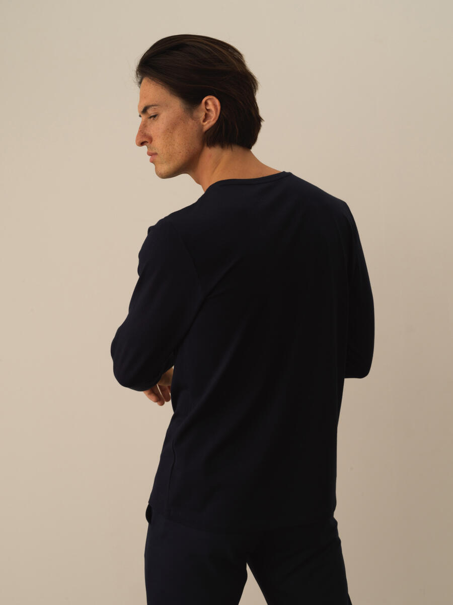 Crew Neck Slim Fit Modal Basic T-Shirt - 3