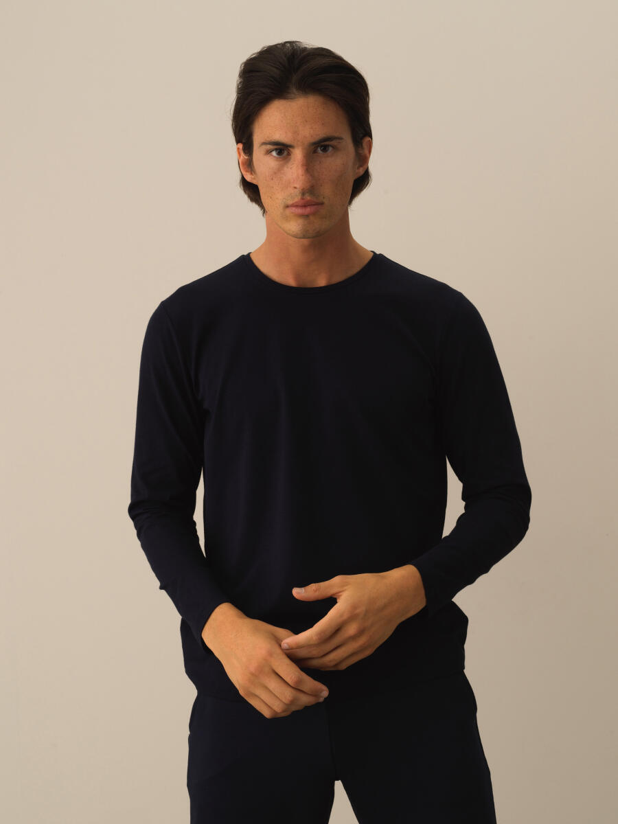 Crew Neck Slim Fit Modal Basic T-Shirt - 1