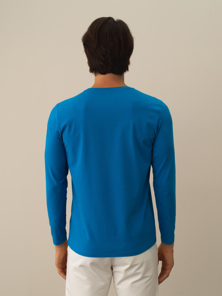 Crew Neck Slim Fit Modal Basic T-Shirt - 3