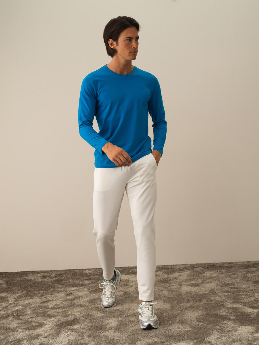 Crew Neck Slim Fit Modal Basic T-Shirt - 2