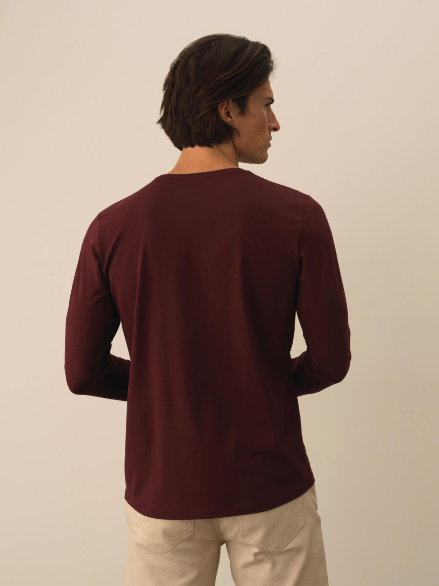 Crew Neck Slim Fit Modal Basic T-Shirt - 3