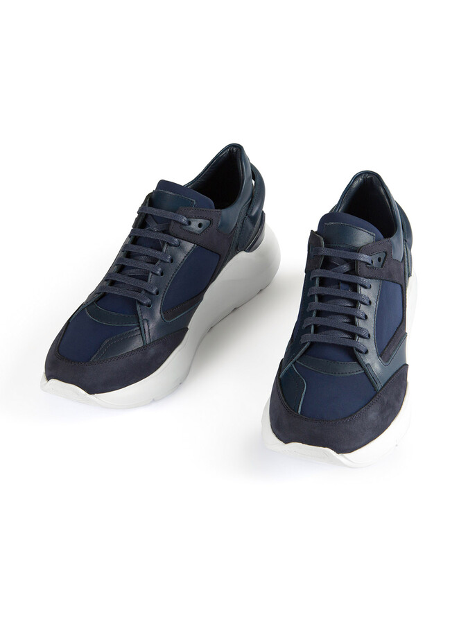 Lacivert Deri Ayakkabı - Xint