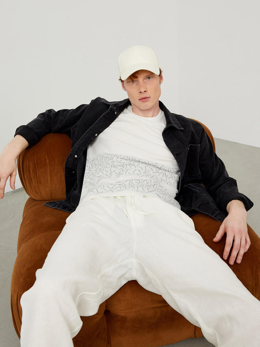 Gri Oversize Pamuklu Denim Ceket - 2