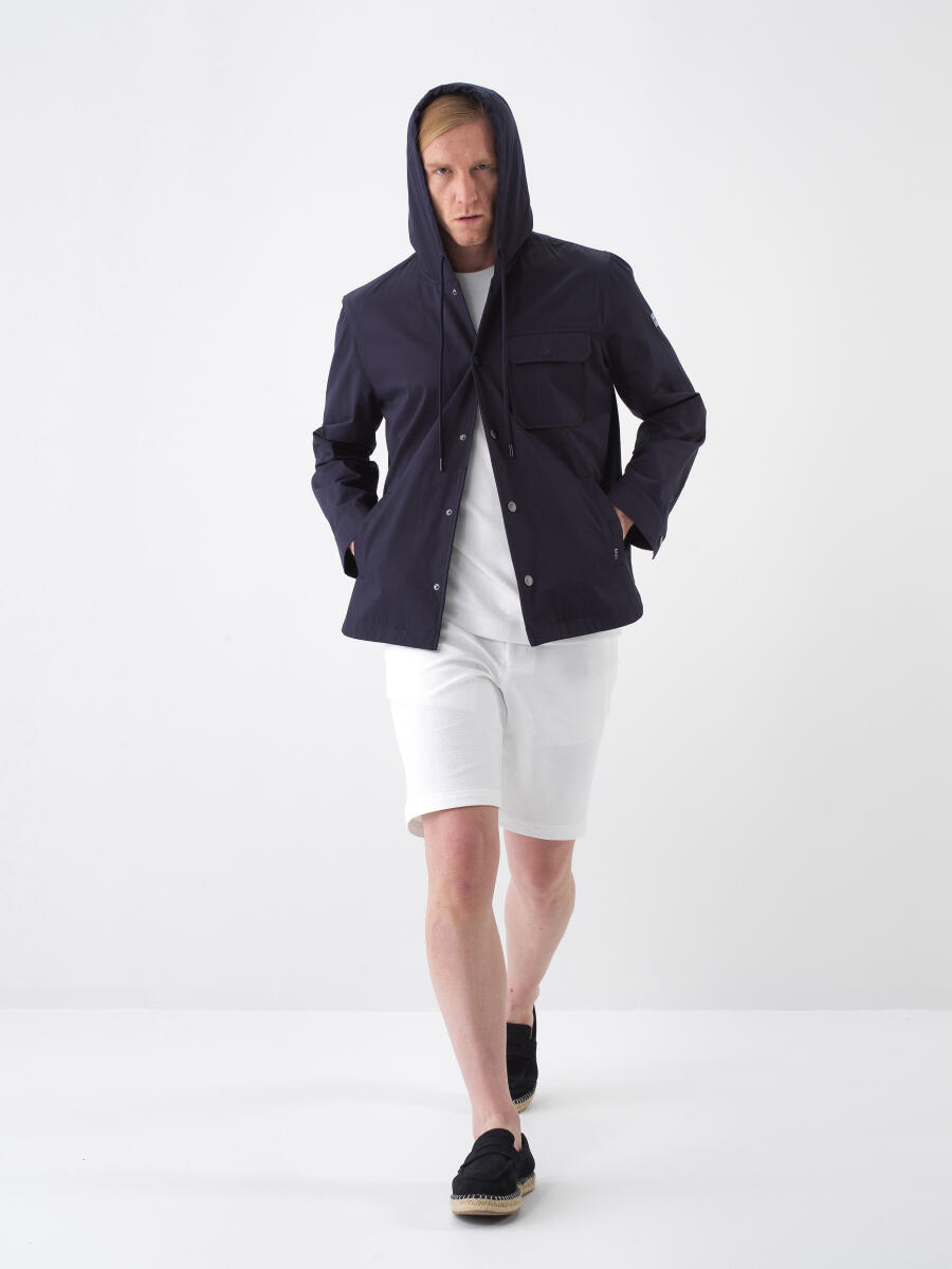 Lacivert Regular Fit Pamuklu Ceket - 2