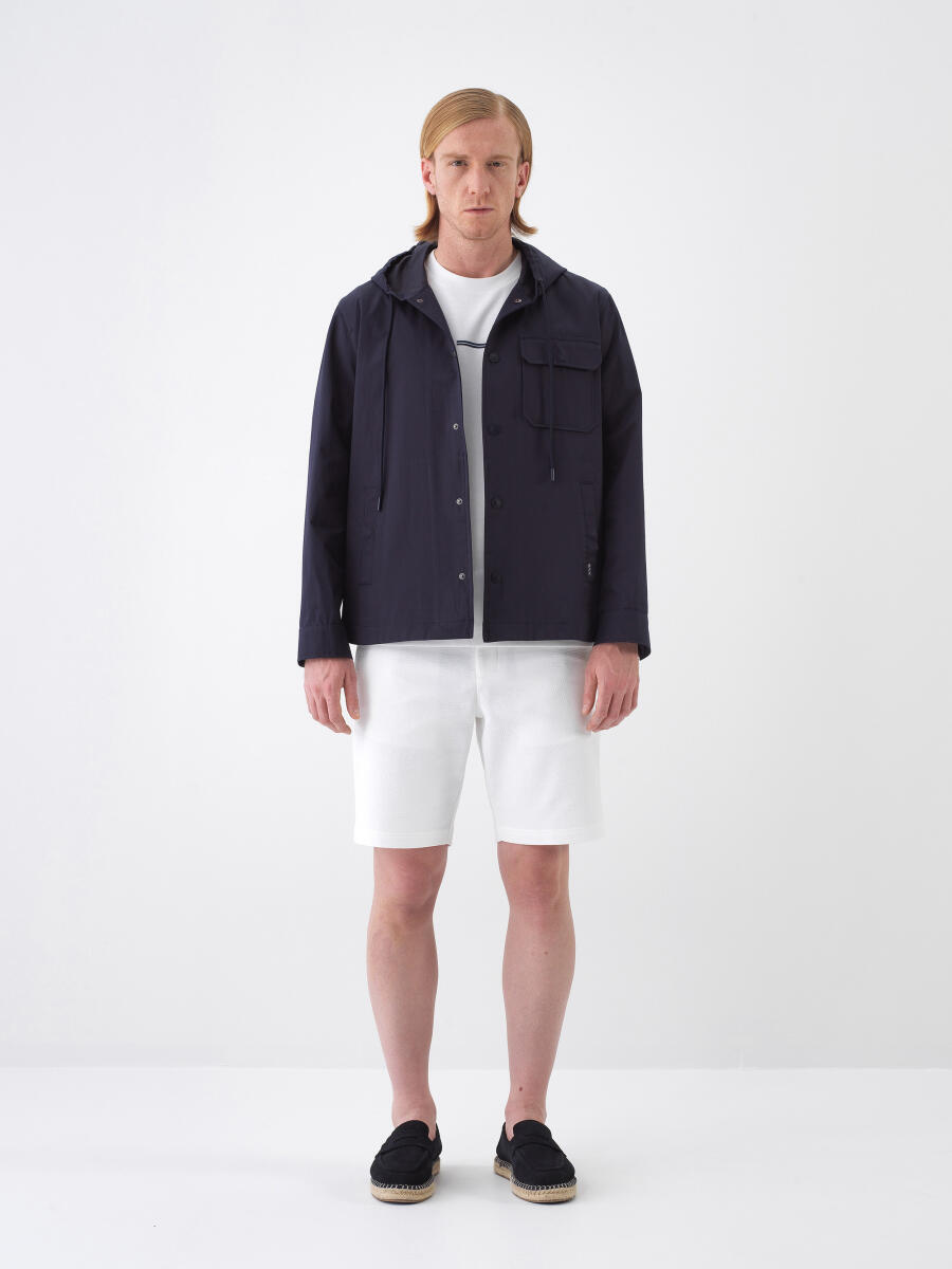 Lacivert Regular Fit Pamuklu Ceket - 4