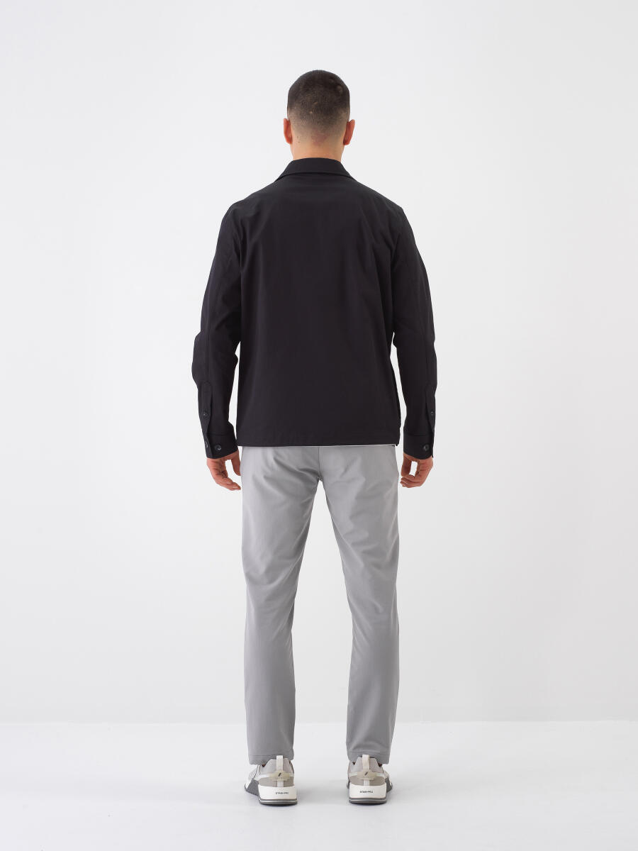 Siyah Regular Fit Pamuklu Ceket - 5