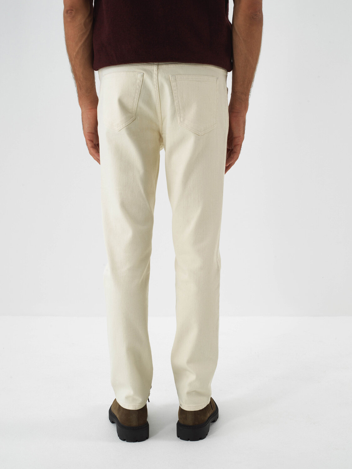 Naturel Pamuk Dokulu Slim Fit Denim Pantolon - Xint