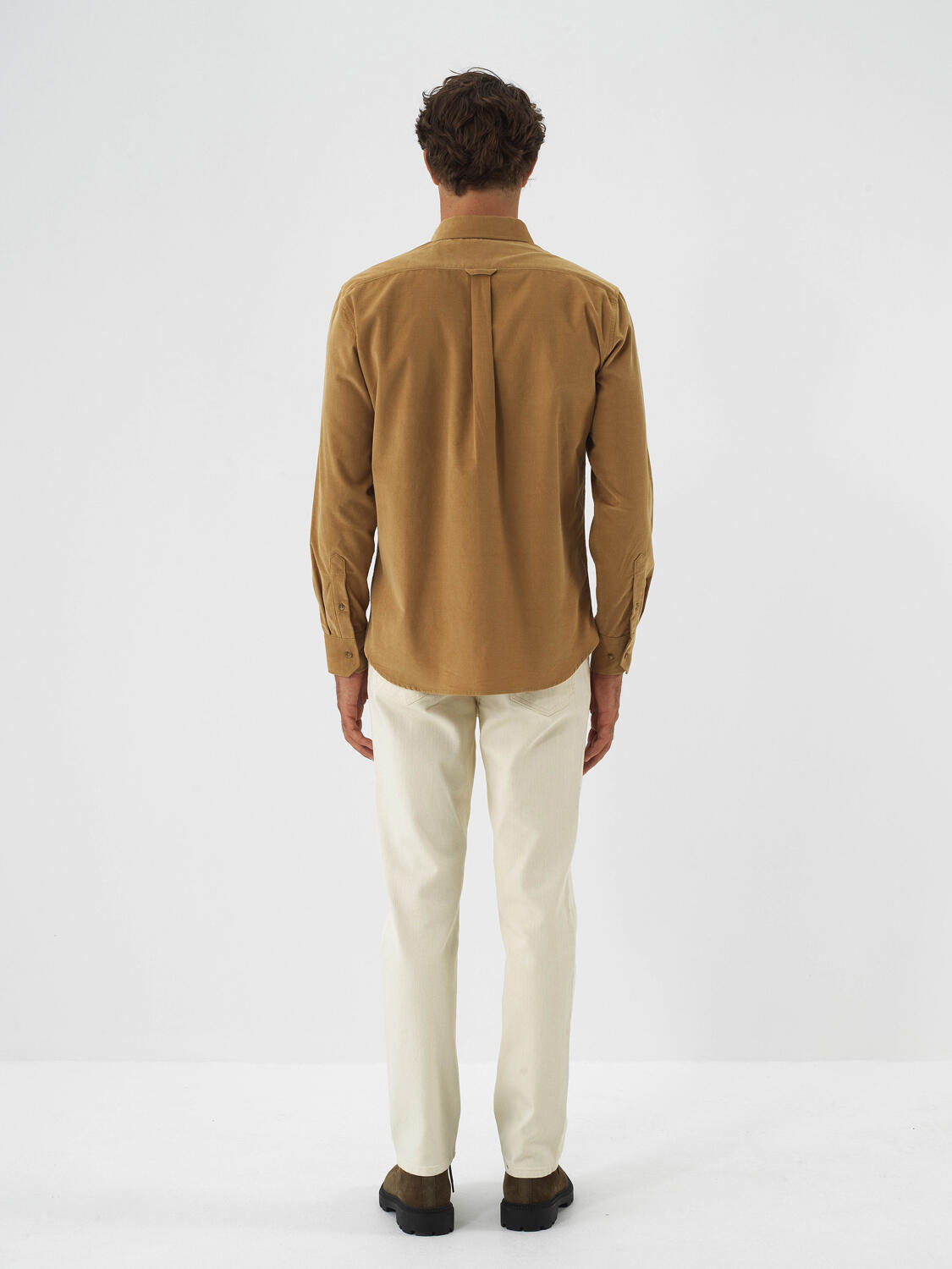 Camel Lüks Dokulu Soft Kadife Regular Fit Gömlek - 5