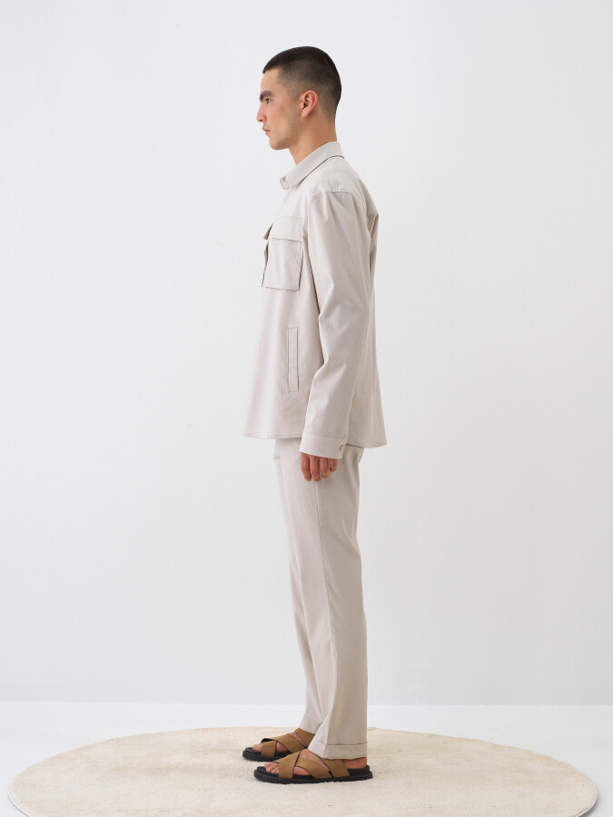 Bej Regular Fit Jogger Pantolon - Xint