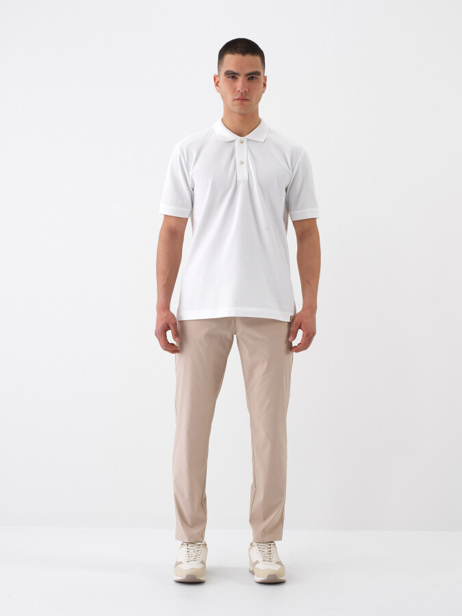 Bej Slim Fit Pamuklu Jogger Pantolon - Xint