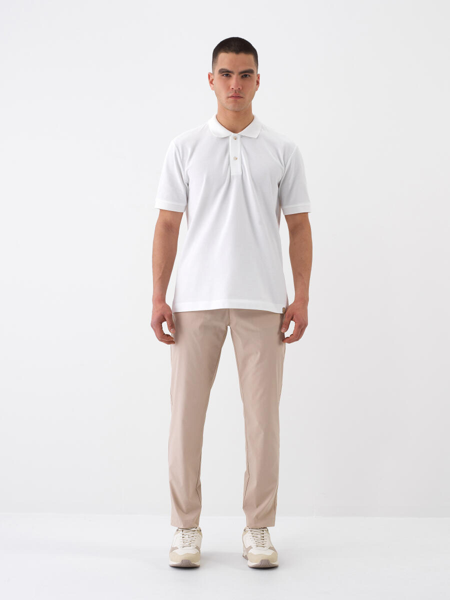 Bej Slim Fit Pamuklu Jogger Pantolon - 2