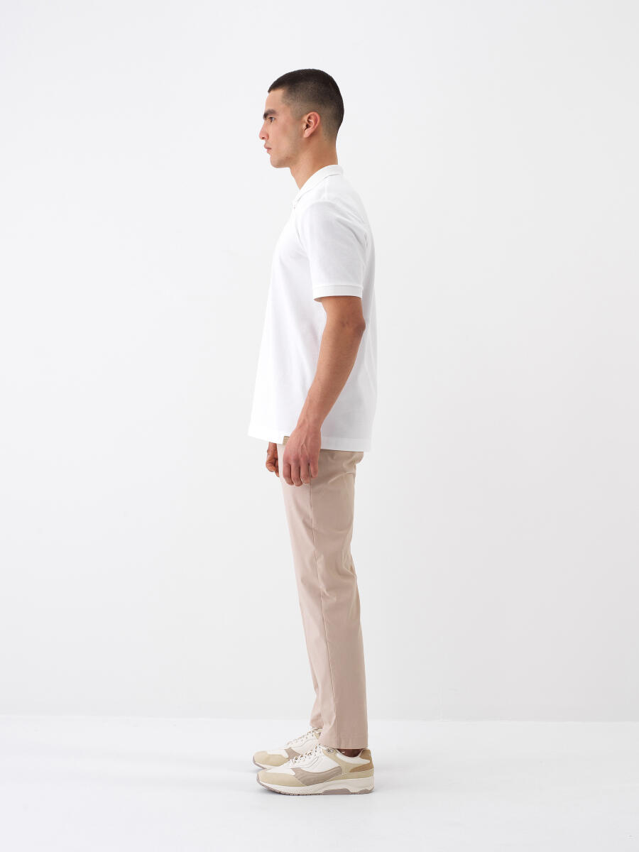 Bej Slim Fit Pamuklu Jogger Pantolon - 3