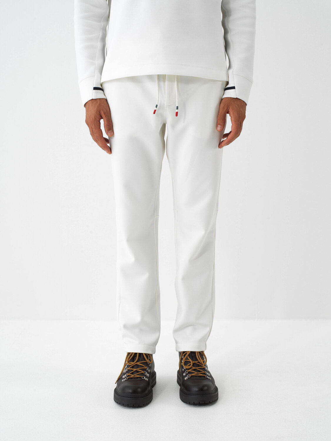 Ekru Esnek Dokulu Regular Fit Jogger Pantolon - Xint