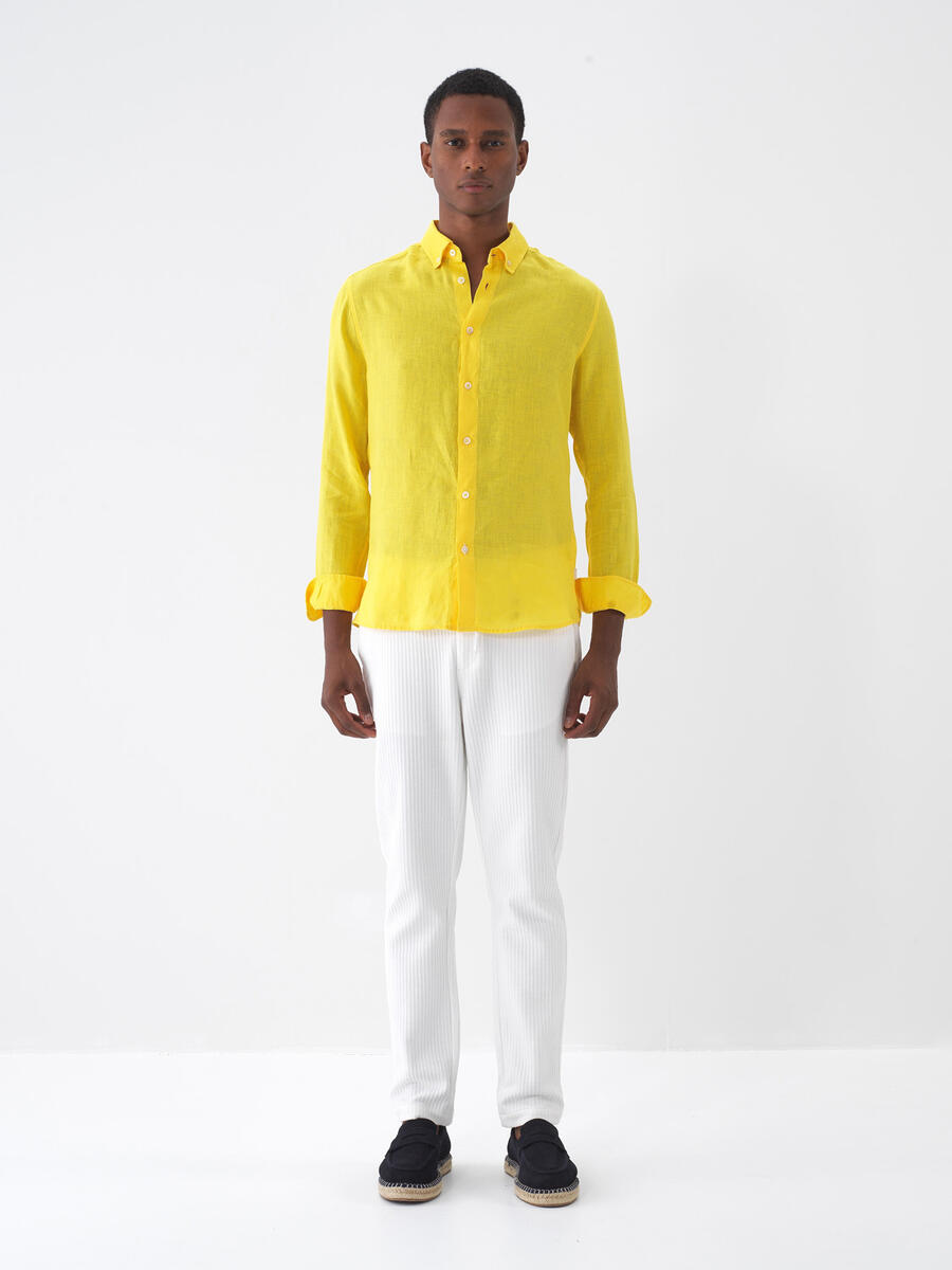 Ekru Regular Fit Pamuklu Jogger Pantolon - 2