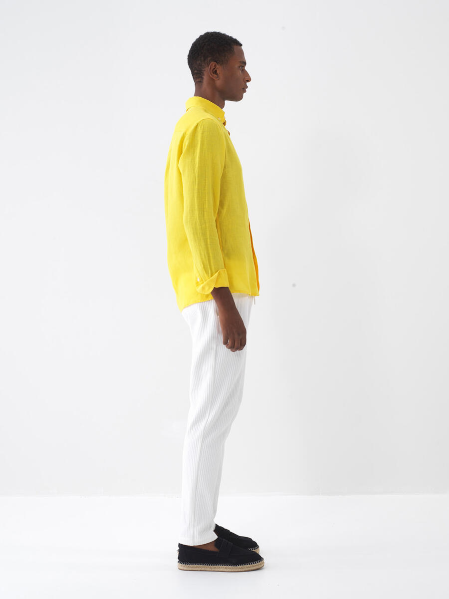 Ekru Regular Fit Pamuklu Jogger Pantolon - 3