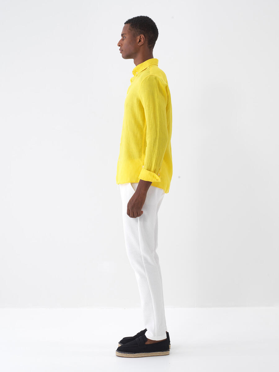 Ekru Regular Fit Pamuklu Jogger Pantolon - 4