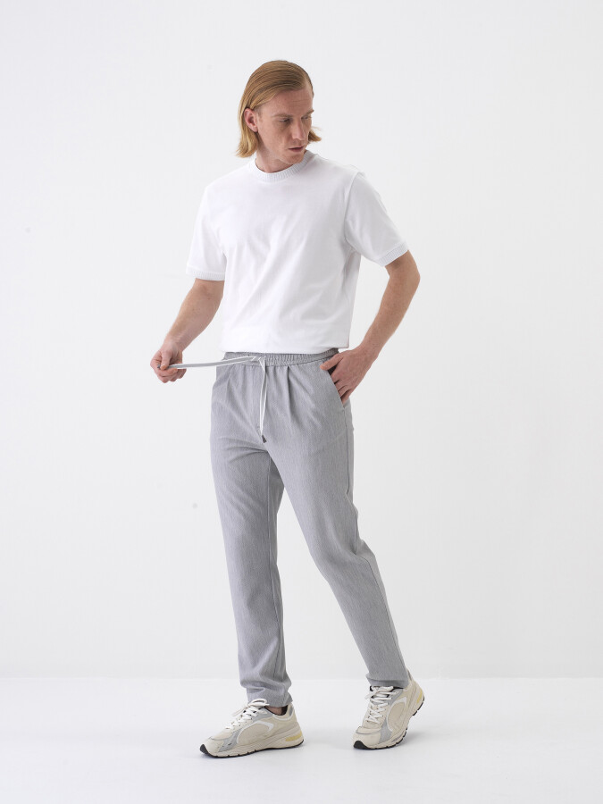 Gri Regular Fit Jogger Pantolon - Xint