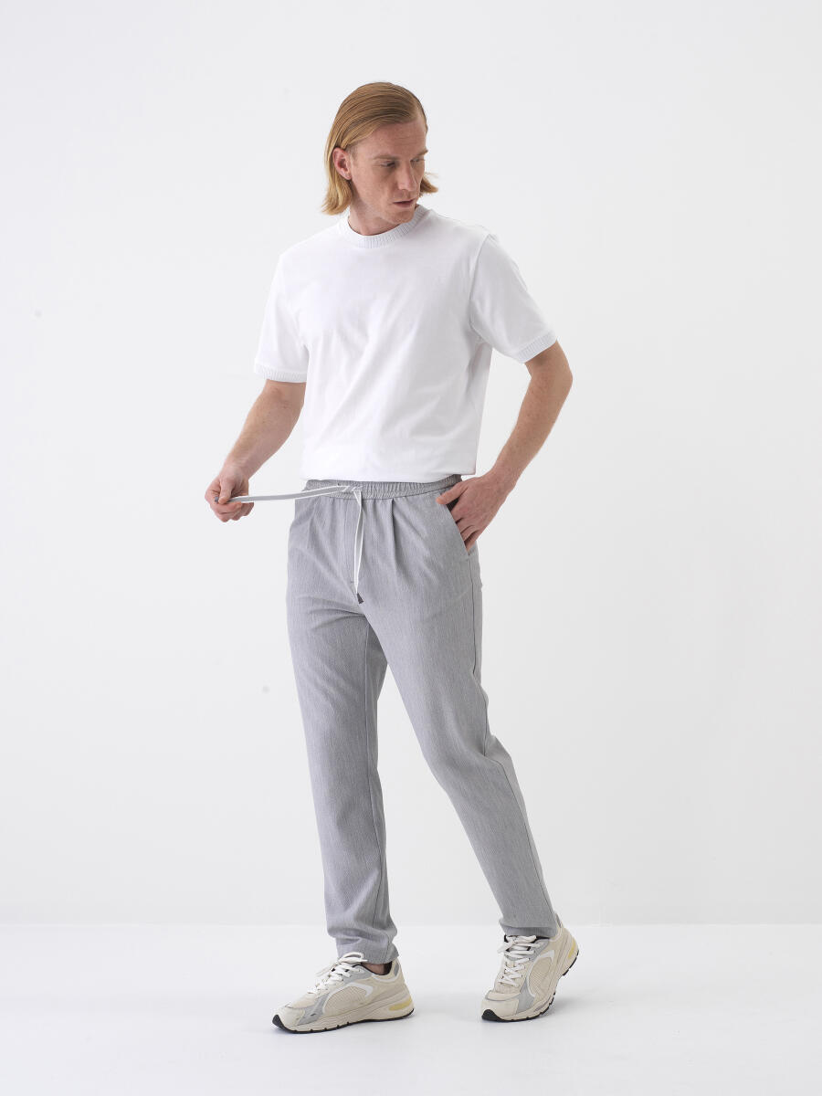 Gri Regular Fit Jogger Pantolon - 2