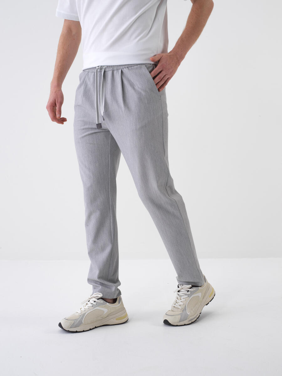 Gri Regular Fit Jogger Pantolon