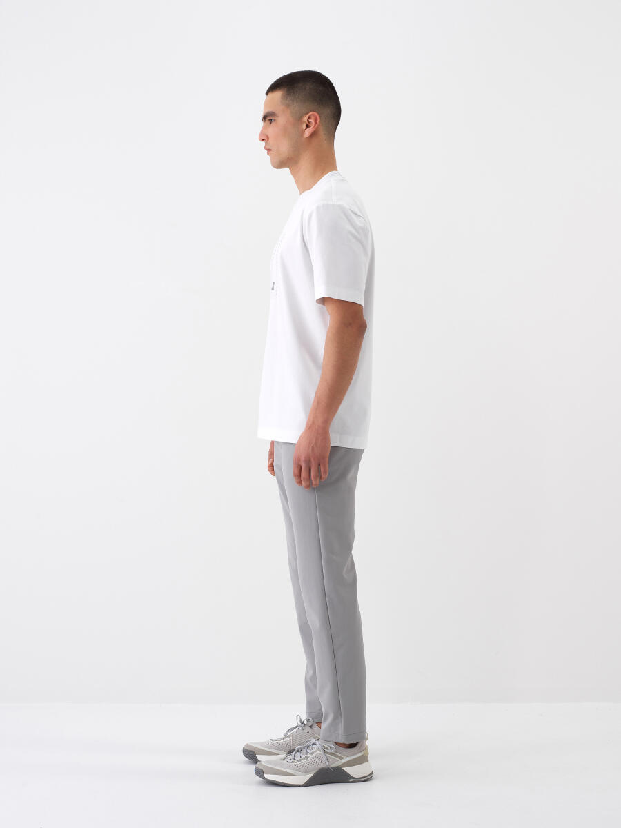 Gri Slim Fit Jogger Pantolon - 3