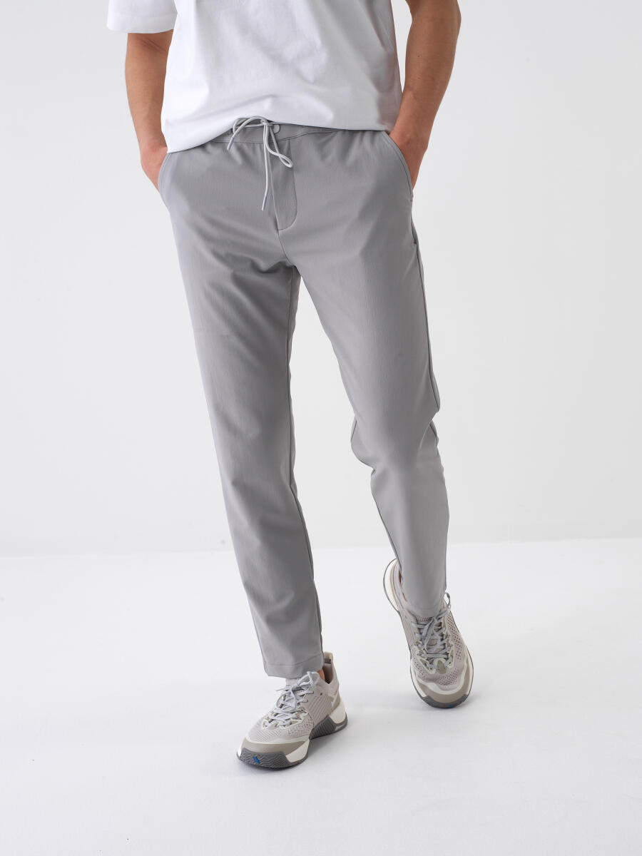 Gri Slim Fit Jogger Pantolon