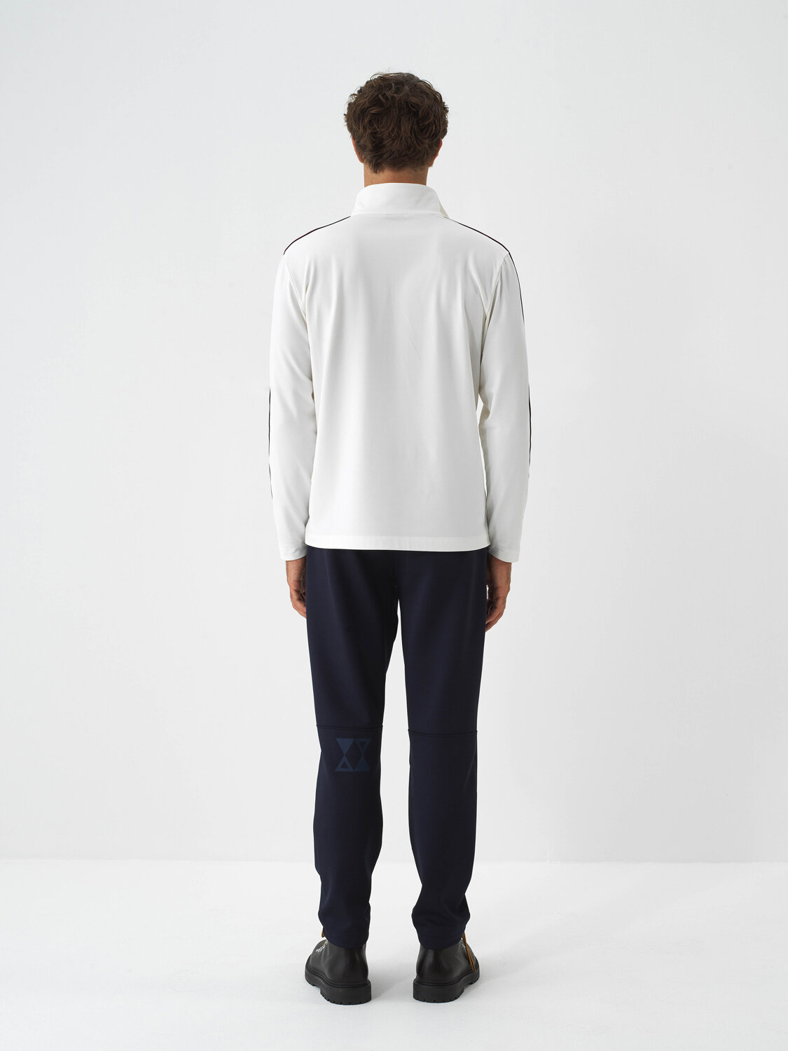 Lacivert Esnek Dokulu Regular Fit Jogger Pantolon - Xint