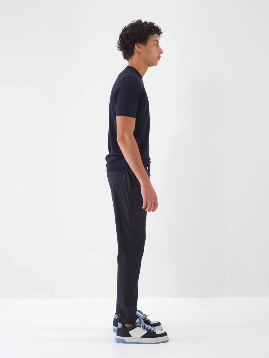 Lacivert Regular Fit Pamuklu Jogger Pantolon - 3