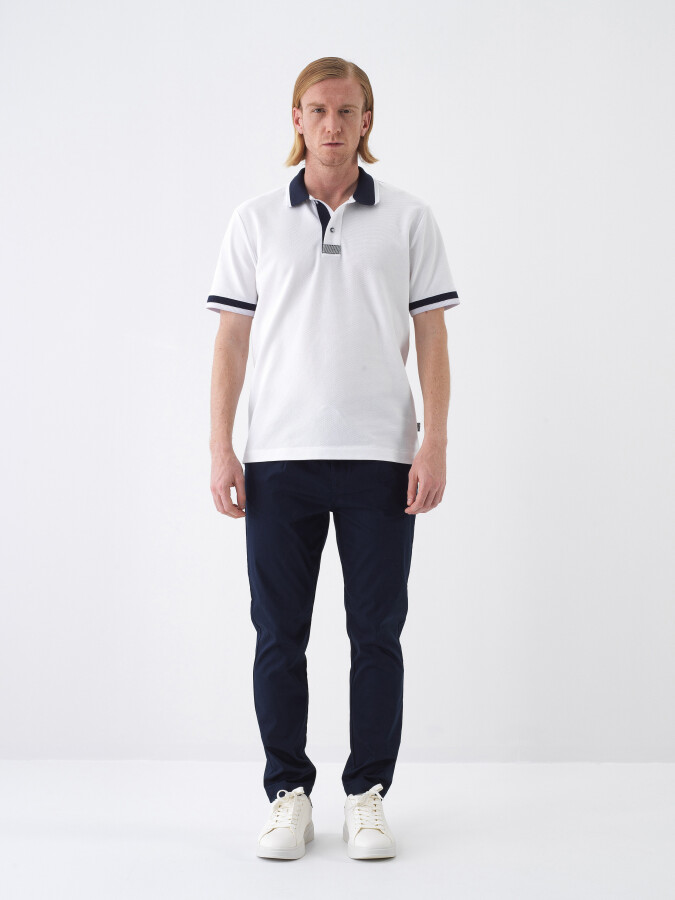 Lacivert Slim Fit Pamuklu Jogger Pantolon - Xint